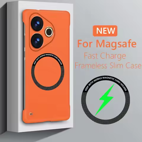 Case For Realme GT6 6T GT NEO6 SE Magsafe Slim Frameless PC Magnetic Hard Back Cover For Realme GT6 