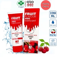 OLO FRUIT Lubricant Gel Cherry Flavor - Water Based Massage Gel Lubricant - 120ml Bottle