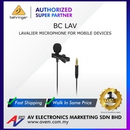 BEHRINGER BC LAV Lavalier Microphone for Mobile Devices