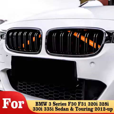 Car Front Grille Trim Strips Frame Cover For BMW 3 Series F30 F31 320i 328i 330i 335i Sedan &Touring