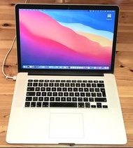 MacBook Pro 15 inch Retina
處理器：2.5 GHz Intel Core i7
記憶體：16GB 1600MHZ DDR3
顯示卡：intel lris Pro 1536 M
