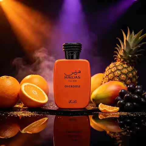 Hawas For Him Overdose EDP For Men 100ml, Citrus Aquatic Woody Perfume, Long‑Lasting Luxury Arabian 