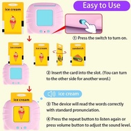 English Early Educational Flash Card Reader Talking Word Card Toys Kids Education Machine Toys