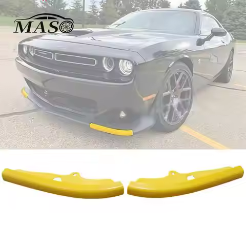 2pcs Front Bumper Splitter Protector Lip Diffuser Spoiler Guard Cover for Dodge Challenger GT TA SRT