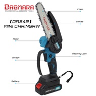 Dagmara brushless Cordless Chainsaw 6 Inch Cutting Portable Chainsaw Chain Saw Battery Tree Cutter Gergaji Elekt