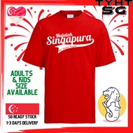 【 Ready Stock 】 SG60 T-shirt for National Day, available in sizes for both adults and children. Sing