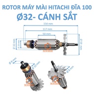 rotor/ruột máy mài Hitachi thân 29/ thân 32 tặng kèm chối than
