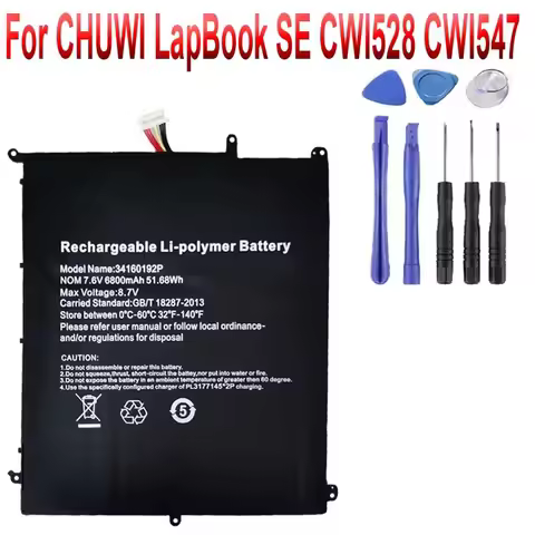 5000mAh Laptop Battery forChuwi Lapbook SE CWI528 CWI547 13.3 34160192P PT 2877164-2S