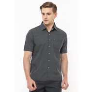 KEMEJA LGS - Men's Casual Shirt - Short Sleeve - Polka Dot Pattern - Black - CSH.272.S570.1130.C C C