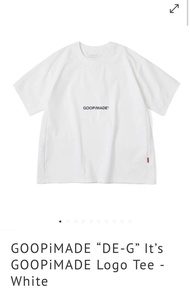 Goopimade “DE-G” It’s GOOPiMADE Logo Tee - White