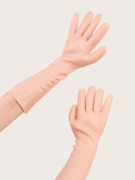 矽膠保濕緩解手套，1對高彈性吸收壓力手套，可重複使用蘆薈手套，隔夜SPA手套，女士男士防滑凝膠手套乾性皮膚乾燥腳粗糙皮膚，家庭足部護理，與您最喜歡乳液和麵霜一起使用