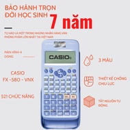 Máy Tính Casio FX-580VNX Chính Hãng – Made in Thái Lan Màn Hình Ma Trận Bàn Phím Tiếng Việt Dùng Tro