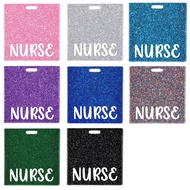 Glittery Glitter acrylic badge Personalized Colorful Acrylic material Doctor nurse badge Lightweight