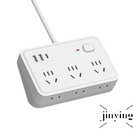 6-Outlet Surge Protection Power Strip with 4 USB Ports - Ultra-Thin Flat Plug Extension Cord 5-Foot