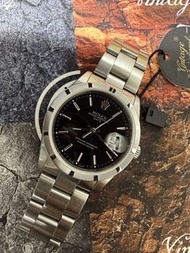🌈🌈新返貨啦🌈🌈 ❤️Vintage Rolex Oyster Perpetual Date 15210❤️Vintage Rolex Date 🖤原裝13劃圈 黑色面 🧡34mm 連原裝78350板
