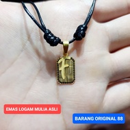 HURUF F KALUNG ALPHABET LIONTIN ALFABET EMAS 999.9 ASLI ANTAM 24 KARAT