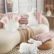 Easter Bunnies Shaped Throw Pillow Decorative Pillow for Bed Couch,Sofa Pillow