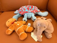 （sold）Jellycat 水母蟹 薑餅人 大象