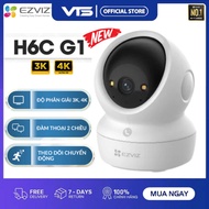 EZVIZ H6C G1 8MP WIFI Camera, H6C G1 5MP, H6C PRO - 360 Degree Rotation, 2-Way Talk, Motion Tracking