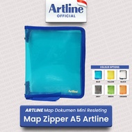 A5 Document Folder Book Case Zipper / Artline Folder Zipper A5