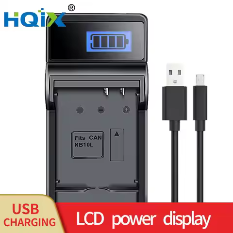 HQIX for Canon Powershot G1X G3X G15 G16 HS SX40 SX60 HS SX50 HS Camera NB-10L Battery Charger