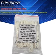 0603 SMD Resistor Kit Assorted Kit 1ohm-1M ohm 1% 33valuesX 20PCS=660PCS Sample Kit