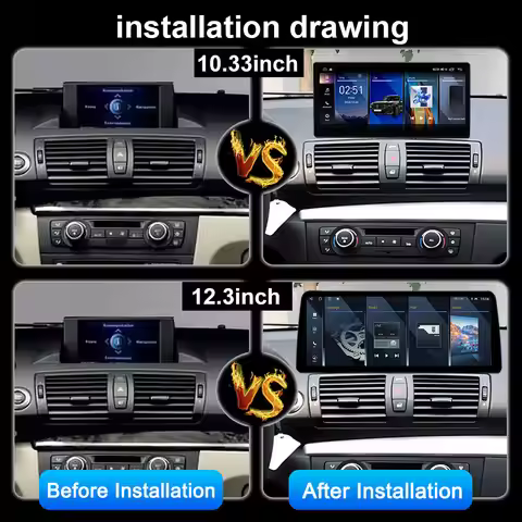 For BMW X1 E81 E82 E87 2007-2011 CCC CIC Right Hand Drive Android 14 Car Radio DSP Stereo 12.3 Inch 