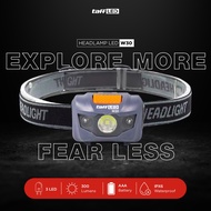 TaffLED Headlamp LED Flashlight White and Red Light Waterproof - W30