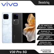 Vivo V30 Pro Series 5G Smartphone 12GB RAM 512GB Memory (Original) 1 Year Warranty by Vivo Malaysia