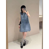Denim dress short sleeve 2m Ai Mi Li 10006