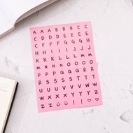 Gratis Ongkir - Numeric Sticker Tulisan Angka / Letter Capital Round Sticker / Decoration Sticker Hu