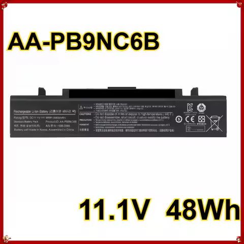 AA-PB9NC6B 11.1V 4400mAh 48Wh for Samsung AA-PB9NC6W AA-PB9NS6B PB9NS6W R420 R428 Laptop Battery