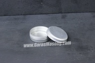 Kaleng Kosmetik Kemasan Pomade 5x3 cm 1 oz 30 Gram Silver Almunium