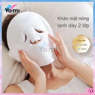 Pure 2-layer thick hot/cold compress towel SPA mask Hot compress mask Reusable beauty mask