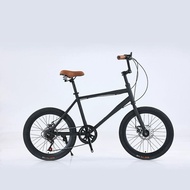 7 Speed 22 Inch Mini Velo Black Lightweight 22" 20" Road bike Hybrid bike