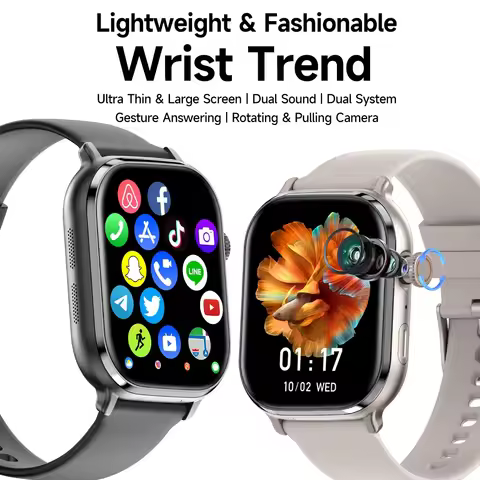 Newest VP69 2.39inch Amoled Android 15.0 5G Full Netcom Smart Watch Smartwatch With 200° Rotating Ca
