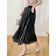 Premium plisket skirt Glossy Pliaket skirt glitter plisket skirt hijab skirt party skirt Graceful sk