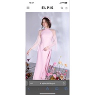 Elpis ao dai set size S pink