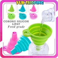 YS PORTABLE FOLDABLE SILICONE FUNNEL SILICONE WATER FUNNEL/ SILICONE OIL FUNNEL/ R378