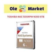 TOSHIBA NAS 7200RPM N300 6TB