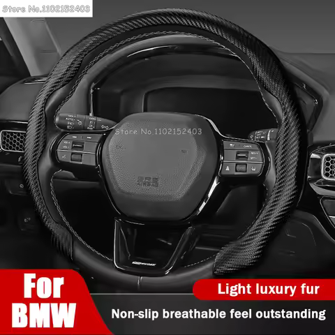 Car Suede Steering Wheel Cover Summer Sweat-absorbin For BMW M X1 X3 X4 X5 E46 E90 F20 E60 E39 F10 M