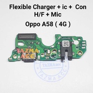 Plus ic + Oppo A58 4G Original Flexible Charger + ic Flexible Flexible Connector Charger OPPO A58 4G