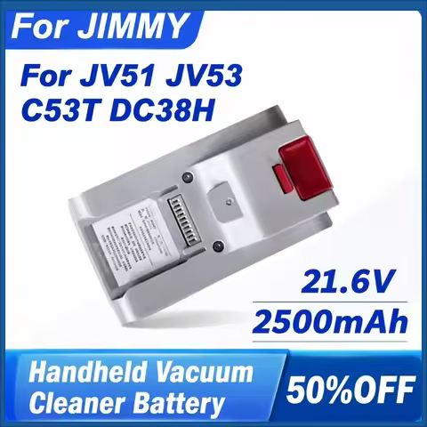21.6V 2500mAh Battery For JIMMY JV51/JV53/C53T/DC38H Handheld Vacuum Cleaner Rechargeable Battery