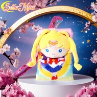 1ชิ้น ชุดบัตรประจำตัว Sailor Moon ลิขสิทธิ์อย่างเป็นทางการ พู่ Lanyard หรูหรา Plush ของ Sailor Moon 