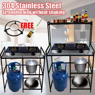 Gas Stove Stand Rack,Gas Stove Bench,Stove Rack Kitchen Shelf Kitchen Organizer Gas Rack 304 Stainle