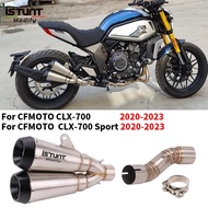 Slip For Cfmoto Clx-700 Clx700 Sprot 2020 2021 2022 2023 Motorcycle GP Exhaust Escape Modified Moto