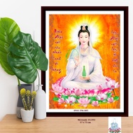Tranh đính đá Phật Quan Âm (70x50)cm