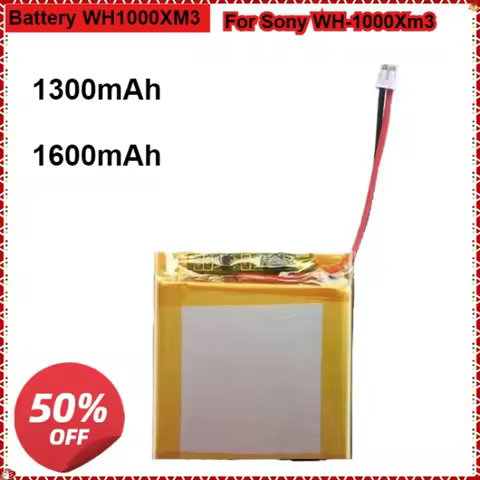 1300mAh 1600mAh Battery WH1000XM3 For Sony WH-1000Xm3, WH-1000MX4, WH-XB900N, WH-CH710N Batteria