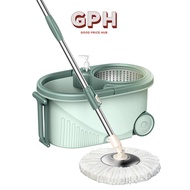 Spin Mop Bucket Set with Rotating head / Home Cleaning Rotary Microfiber Mop