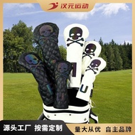 Wood1Golf Club Head Covers Skull Wooden Ball Golf New Model Club Head Covers Cap Manufacturer Outdoo